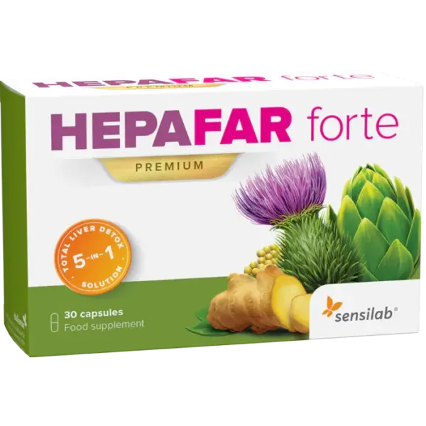 Sensilab Hepafar Forte Premium kapsule, 30 kapsul Sensilab Hepafar Forte Premium kapsule, 30 kapsul
