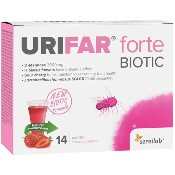 Sensilab Urifar Forte Biotic vrečke, 14 vrečk Sensilab Urifar Forte Biotic vrečke, 14 vrečk