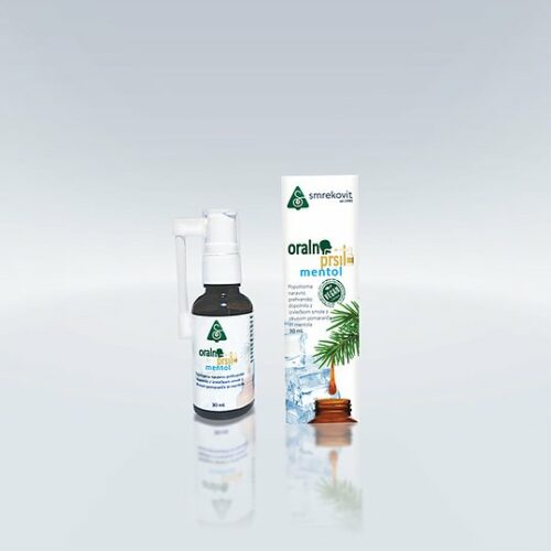 Smrekovit oralno pršilo - okus mentola, 30 ml Smrekovit oralno pršilo - okus mentola, 30 ml
