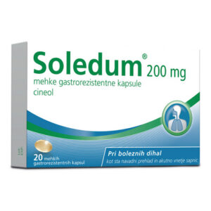 Soledum 200 mg mehke gastrorezistentne kapsule, 20 kapsul
