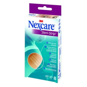 Nexcare Steri-Strip trakovi za brezšivno zapiranje ran, 8 trakcev različnih velikosti