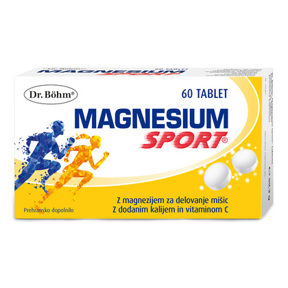 Dr. Böhm Magnesium Sport tablete, 60 tablet Dr. Böhm Magnesium Sport tablete, 60 tablet