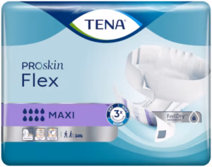 Tena Flex Proskin Maxi hlačne predloge s pasom za inkontinenco – velikost L, 22 predlog