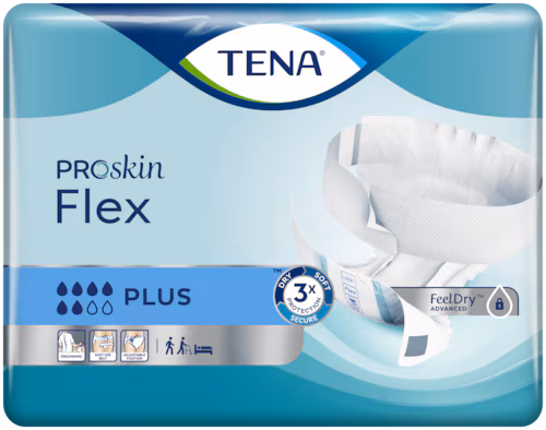 Tena Flex Proskin Plus hlačne predloge s pasom za inkontinenco – velikost M, 30 predlog Tena Flex Proskin Plus hlačne predloge s pasom za inkontinenco – velikost M, 30 predlog