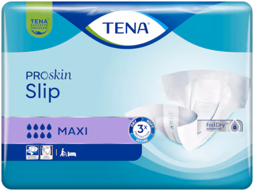 Tena Slip Proskin Maxi hlačne predloge za težko in zelo težko inkontinenco – velikost S, 24 predlog Tena Slip Proskin Maxi hlačne predloge za težko in zelo težko inkontinenco – velikost S, 24 predlog