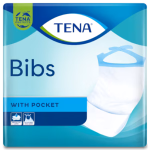 Tena Bibs slinčki za odrasle za enkratno uporabo (37 x 68 cm) – velikost S/M, 150 slinčkov