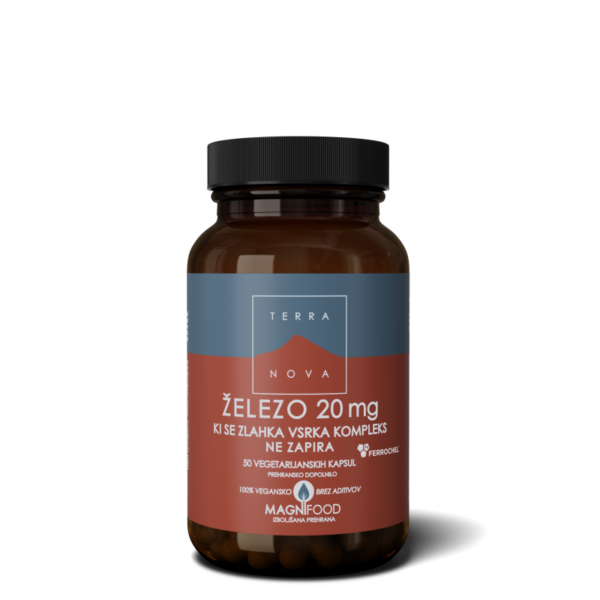Terranova Železo 20 mg, 50 kapsul Terranova Železo 20 mg, 50 kapsul