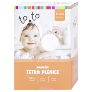 to.to bombažne tetra plenice, 5 kos