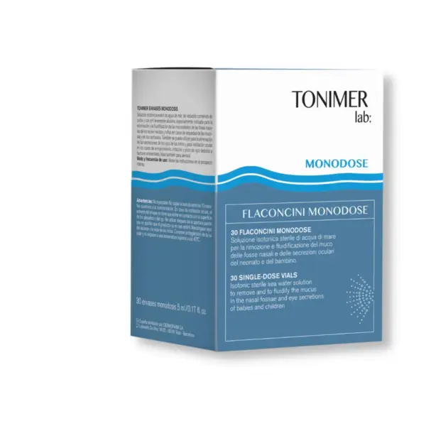 Tonimer Lab enodozirne ampule s fiziološko raztopino, 30 x 5 ml Tonimer Lab enodozirne ampule s fiziološko raztopino, 30 x 5 ml