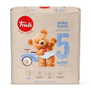 Trudi Baby Care hlačne plenice Junior (12-18 kg), 18 plenic