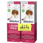 Mylittledoc Uši stran! šampon za odstranjevanje uši in gnid + glavnik, 2 x 150 ml