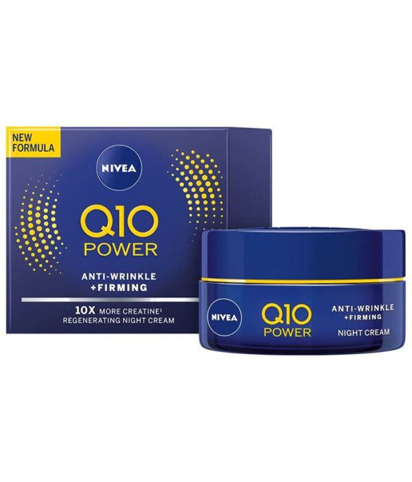 NIVEA nočna krema Q10 POWER Anti-Wrinkle + Firming, 50 ml NIVEA nočna krema Q10 POWER Anti-Wrinkle + Firming, 50 ml