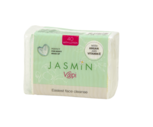 Jasmin Vajpi Maxi bombažne blazinice z losjonom iz argana in vitamina E, 40 blazinic