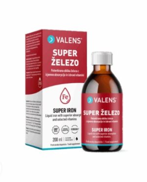 Valens Super železo tekočina, 200 ml