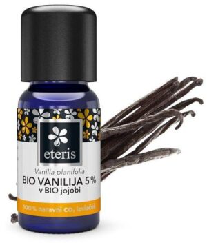 Eteris BIO Vanilija 5 % eterično olje v BIO jojobi, 10 ml