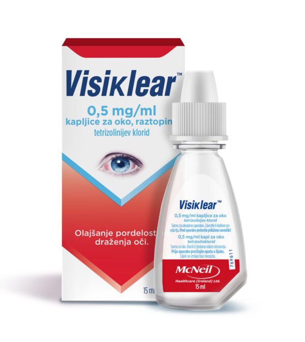 Visiklear 0,5 mg/ml kapljice za oko, 15 ml Visiklear 0,5 mg/ml kapljice za oko, 15 ml