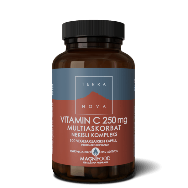 Terranova Vitamin C 250 mg kompleks, 100 kapsul Terranova Vitamin C 250 mg kompleks, 100 kapsul