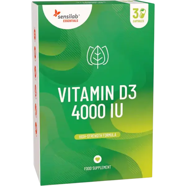Sensilab Essentials Vitamin D3 4000 IU kapsule, 30 kapsul Sensilab Essentials Vitamin D3 4000 IU kapsule, 30 kapsul