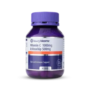 Blooms Vitamin C in šipek tablete s podaljšanim sproščanjem, 60 tablet