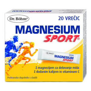 Dr. Böhm Magnesium Sport vrečice, 20 vrečic po 1,5 g