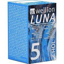 Wellion Luna merilni lističi za holesterol, 5 lističev