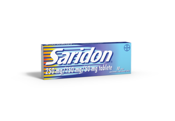 Saridon 250 mg/150 mg/50 mg tablete, 10 tablet Saridon 250 mg/150 mg/50 mg tablete, 10 tablet