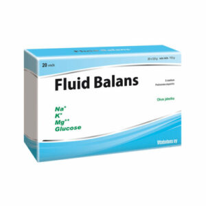 Vitabalans Fluid Balans prašek za peroralno raztopino z glukozo in elektroliti, 20 vrečk po 5,6 g