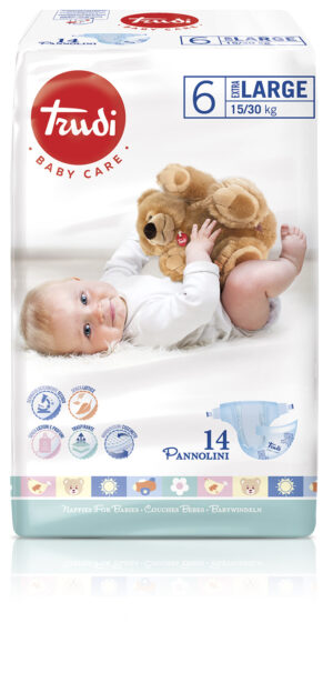 Trudi Baby Care plenice Extra Large (15-30 kg), 14 plenic