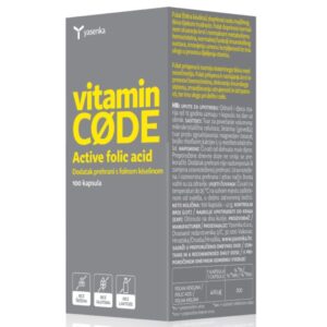 Yasenka Vitamin Code Folna kislina kapsule, 100 kapsul