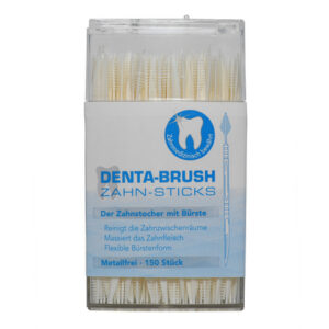 Denta-Brush higienski zobotrebci s ščetko, 150 zobotrebcev