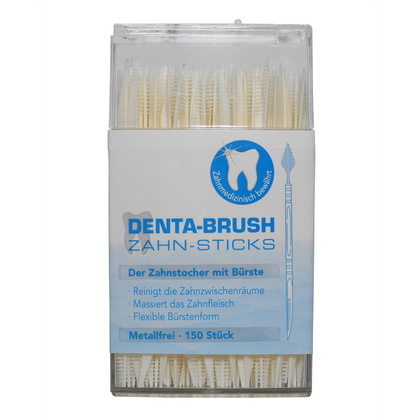 Denta-Brush higienski zobotrebci s ščetko, 150 zobotrebcev Denta-Brush higienski zobotrebci s ščetko, 150 zobotrebcev